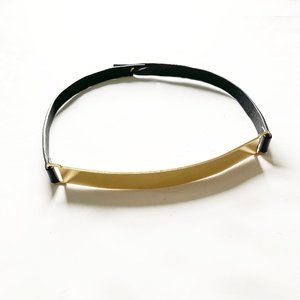 Club Monaco metal/leather belt